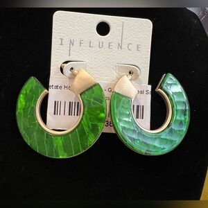 Influence Green Stone Earrings